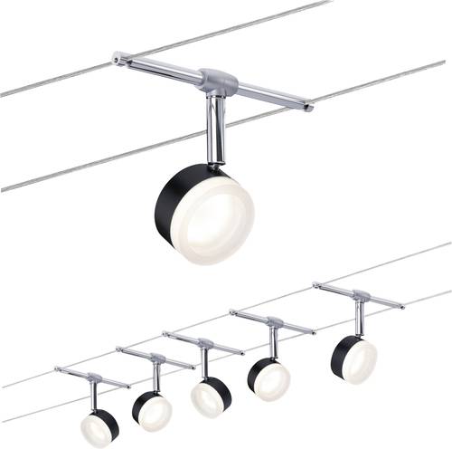 Paulmann 94457 Seil-Komplettsystem LED fest eingebaut LED Schwarz, Chrom Paulmann 94457 Seil-Komplettsystem LED fest eingebaut LED Schwarz, Chrom von Paulmann