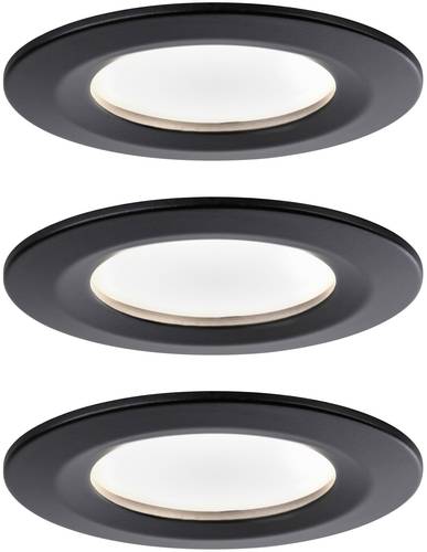 Paulmann 94473 LED-Einbauleuchte 3er Set LED 18W Schwarz (matt) von Paulmann