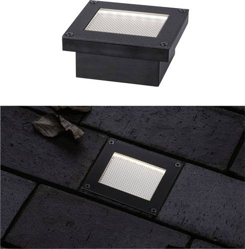 Paulmann 94578 Domenic Solar-Einbauleuchte 0.1W Warmweiß Schwarz von Paulmann