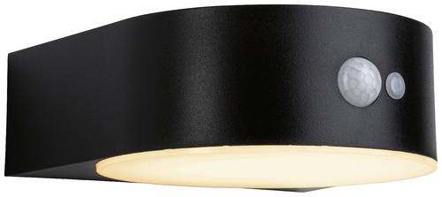 Paulmann 94730 Eileen PIR 2200K Solar-Wandlampe 5.5W Gold Schwarz von Paulmann