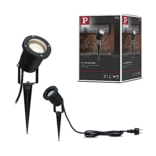 Paulmann 98896 Special Line LED Gartenstrahler Pflanzenleuchte Spieß IP65 rund 92mm 3000K 3,5W 230lm 230V Schwarz Aluminium von Paulmann