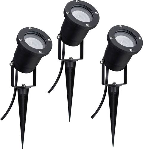 Paulmann 98897 Gartenstrahler 3er Set LED GU10 10.5W Schwarz von Paulmann