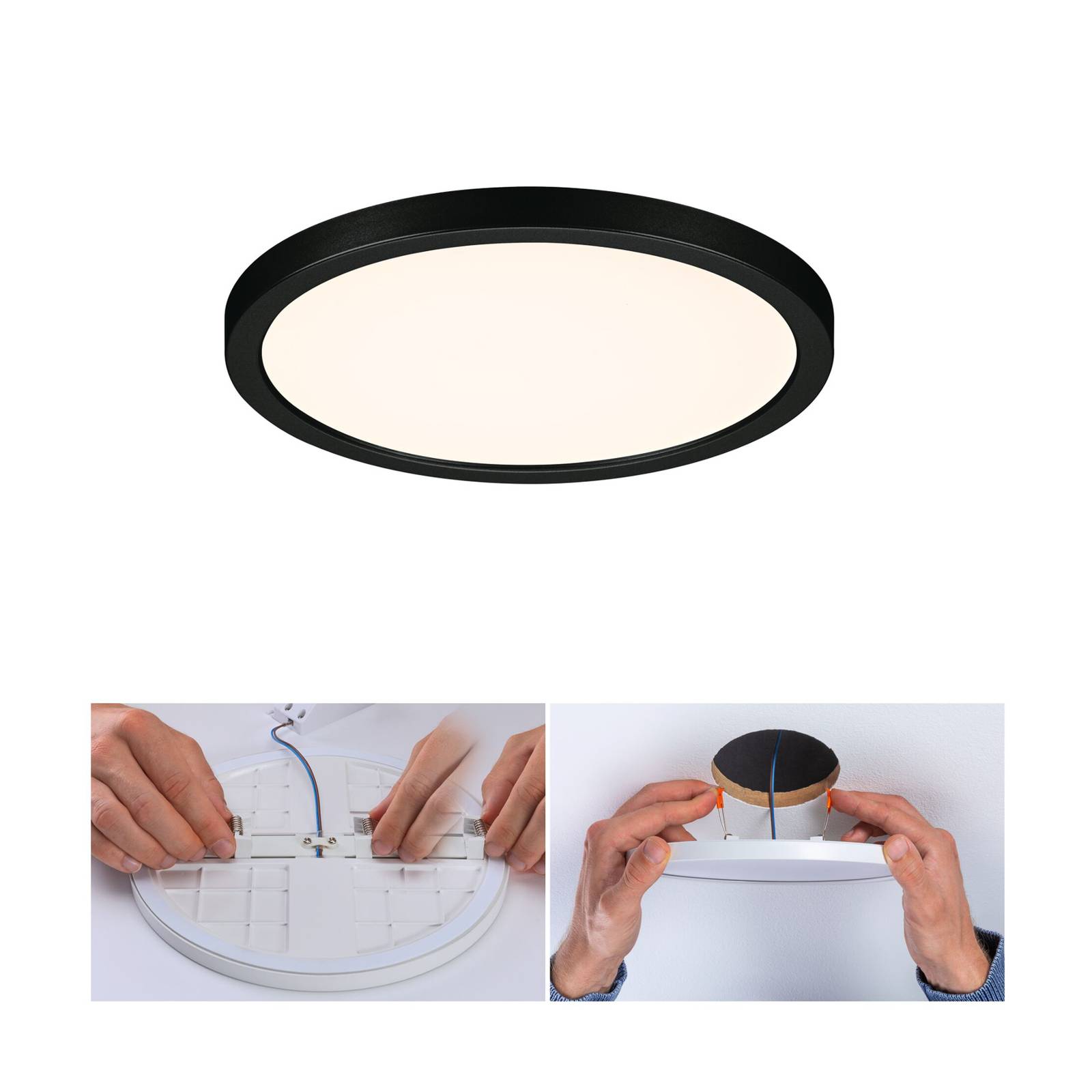 Paulmann Areo LED-Panel rund schwarz 3000K Ø17,5cm Paulmann Areo LED-Panel rund schwarz 3000K Ø17,5cm von Paulmann