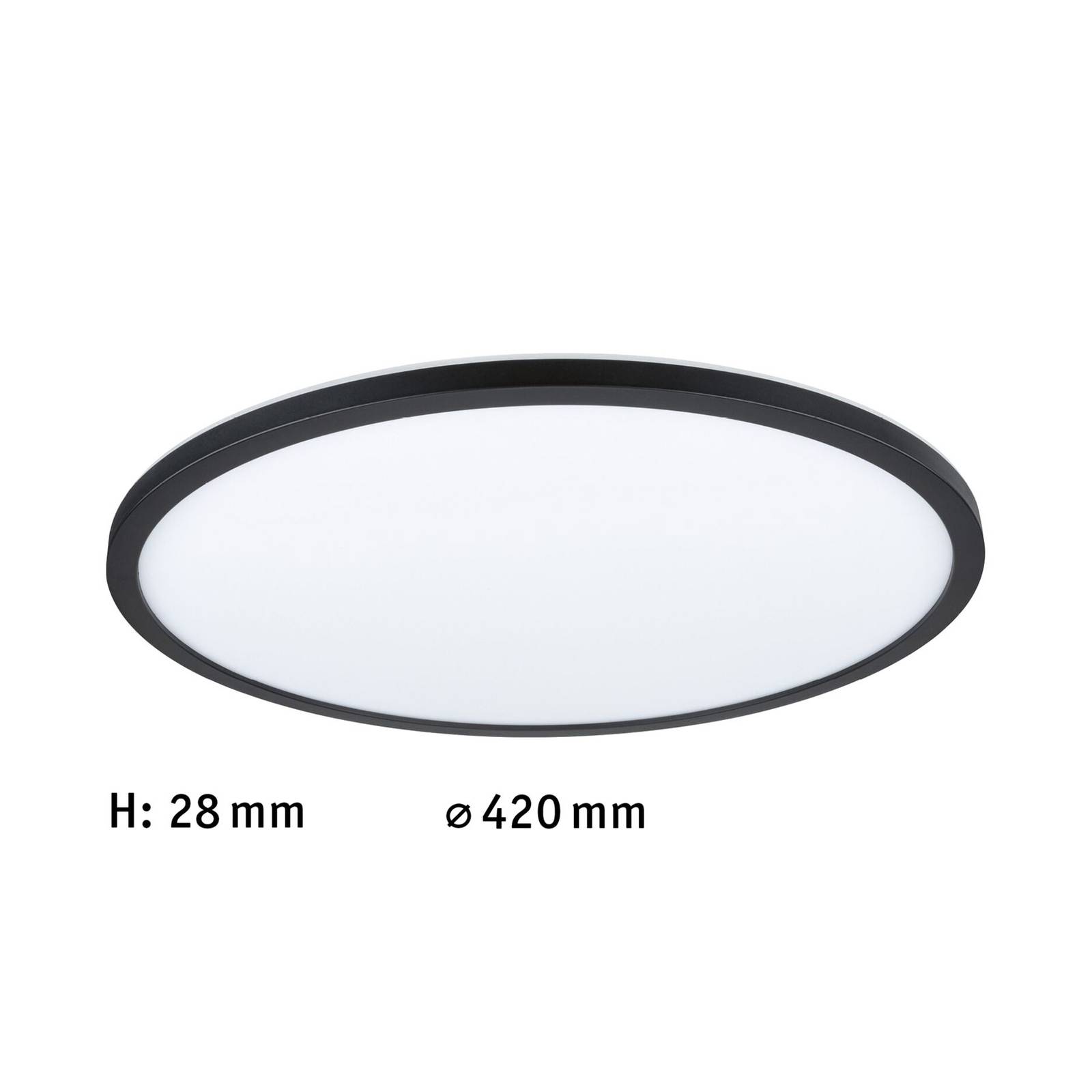 Paulmann Atria Shine Panel 3-step black 830 Ø42cm von Paulmann