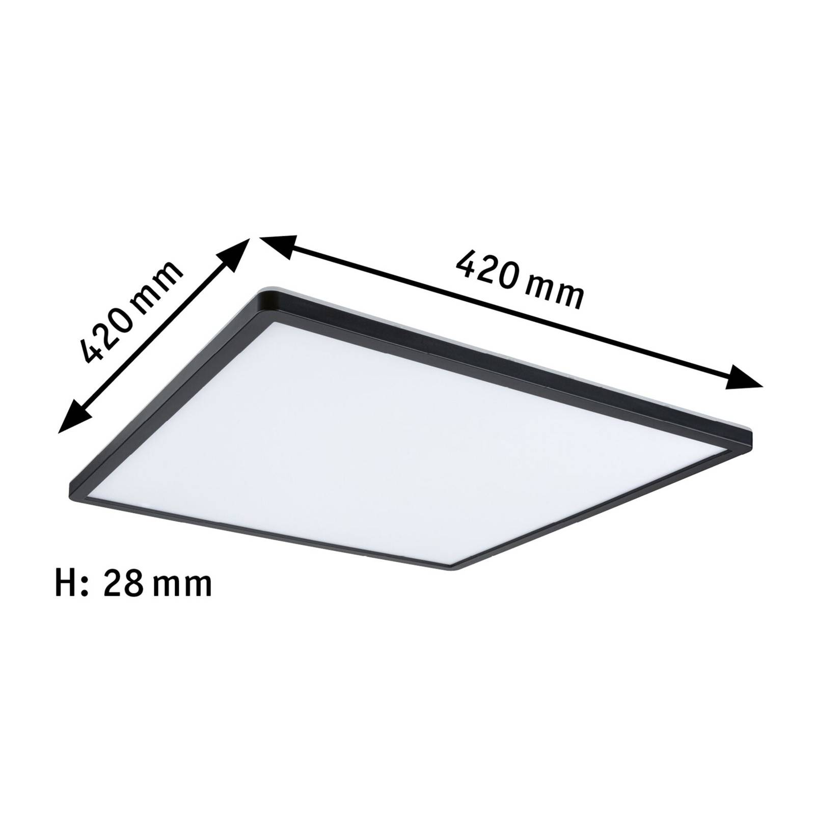 Paulmann Atria Shine Panel 3-step black 840 42x42 Paulmann Atria Shine Panel 3-step black 840 42x42 von Paulmann