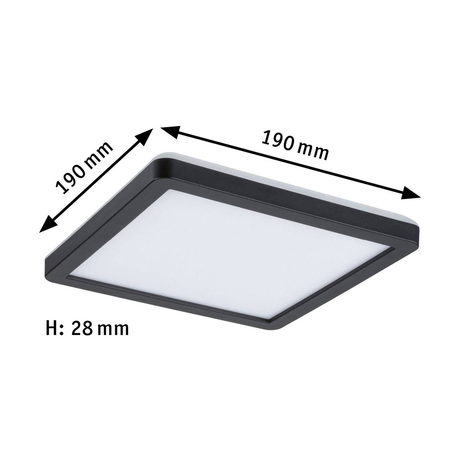 Paulmann Atria Shine Panel on/off black 840 19x19 Paulmann Atria Shine Panel on/off black 840 19x19 von Paulmann