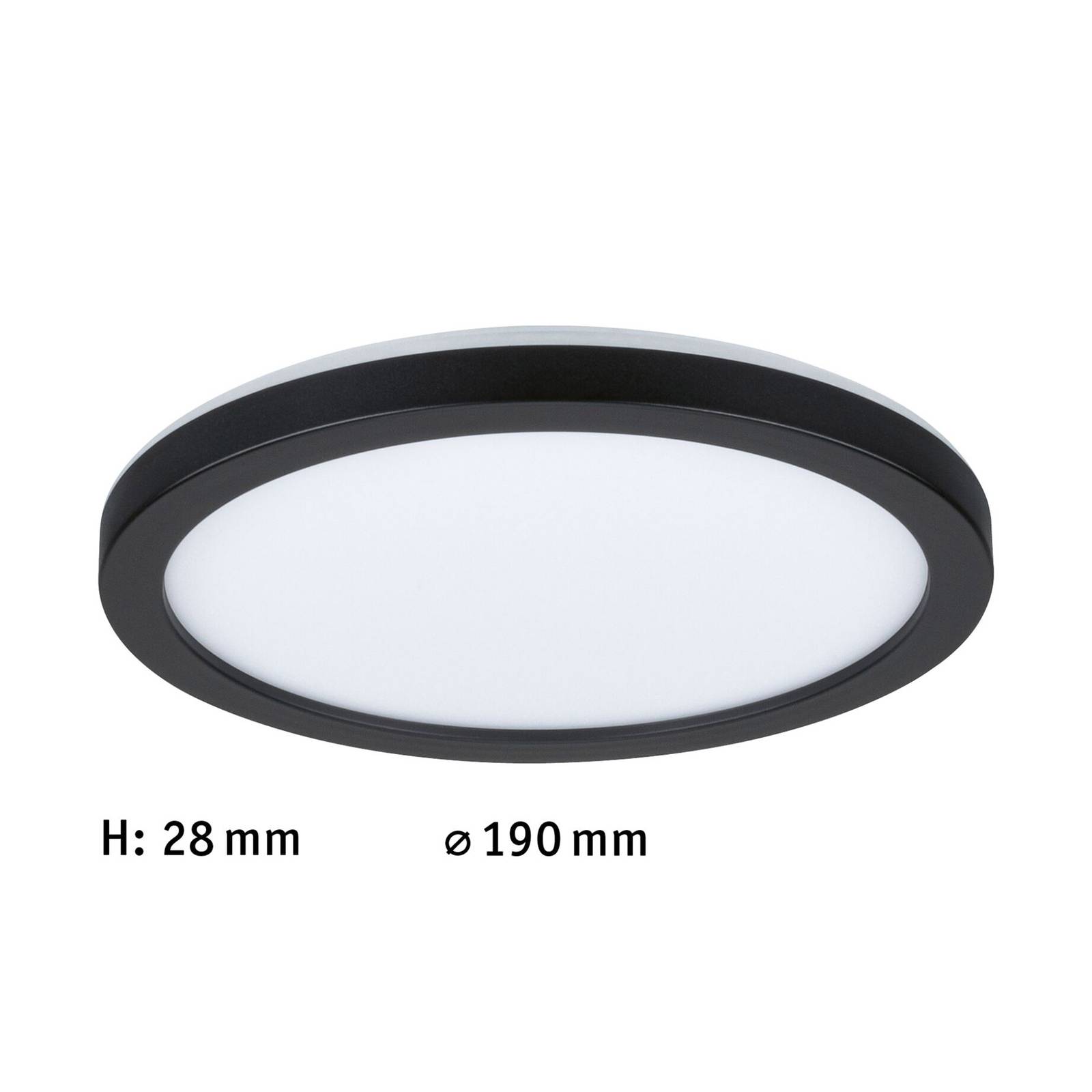 Paulmann Atria Shine Panel on/off black 840 Ø19cm Paulmann Atria Shine Panel on/off black 840 Ø19cm von Paulmann