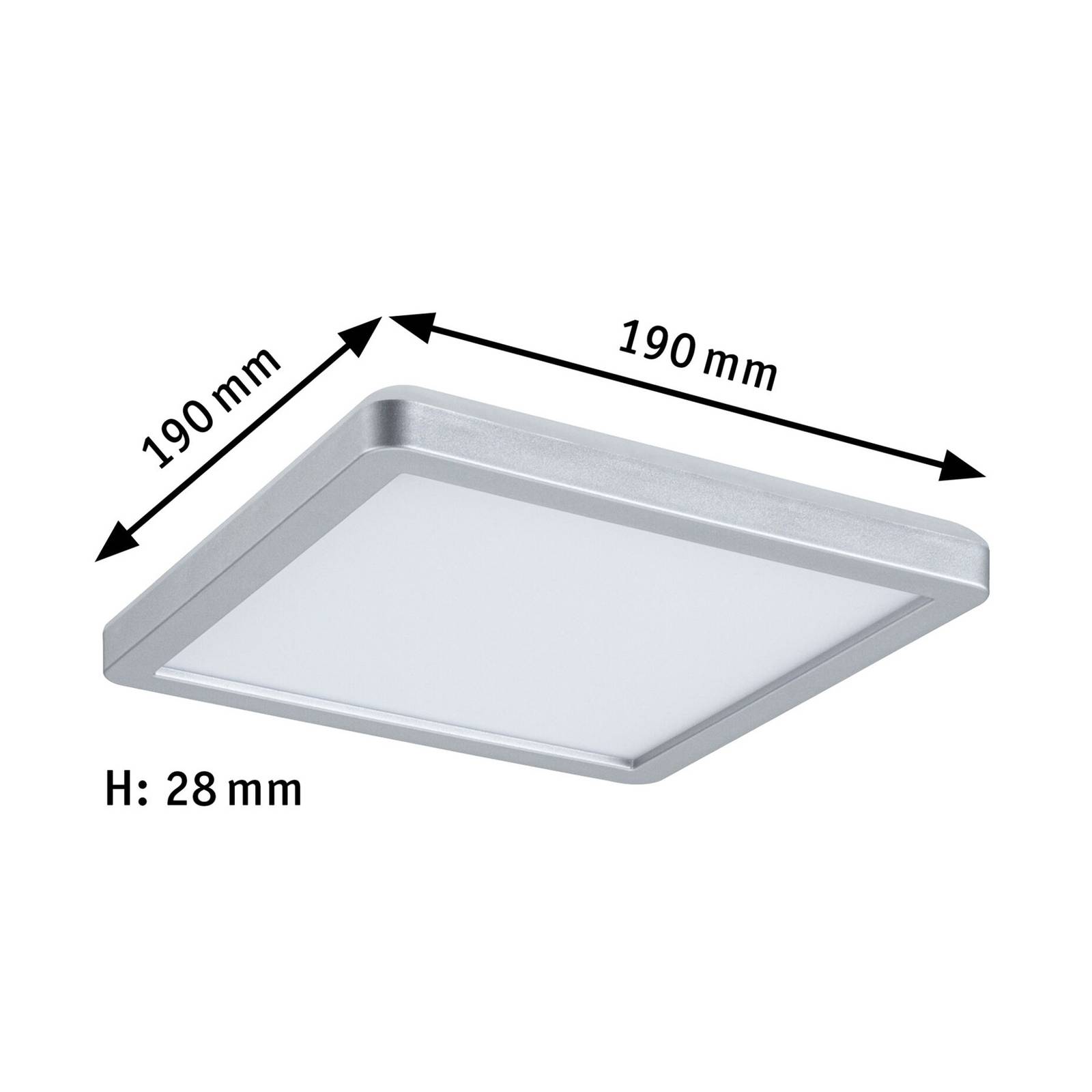 Paulmann Atria Shine Panel on/off chrom 840 19x19 Paulmann Atria Shine Panel on/off chrom 840 19x19 von Paulmann