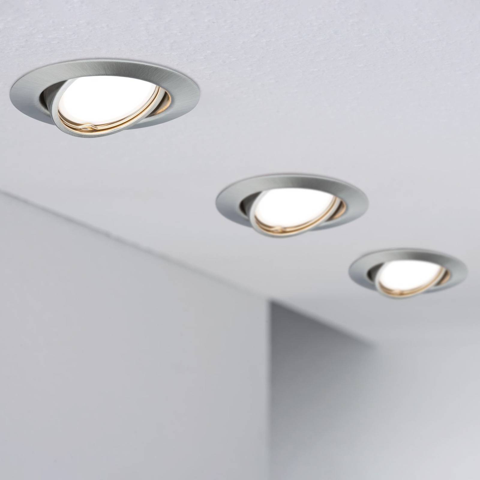 Paulmann Base LED-Einbauspot 3er 3-Step-dim eisen von Paulmann