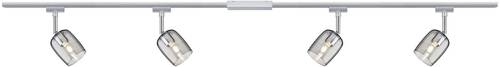 Paulmann Blossom Schienen-Komplett-System URail G9 40W LED Chrom, Chrom (matt), Rauch von Paulmann