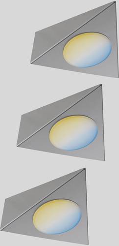 Paulmann CC Start Trigo Unterbauleuchte 3er Set 2.10W Warmweiß Nickel von Paulmann