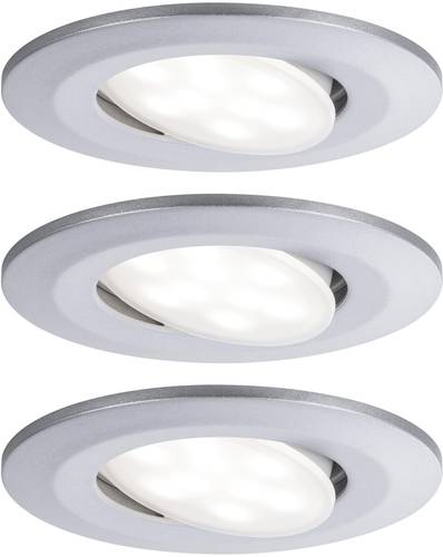 Paulmann Calla LED-Bad-Einbauleuchte 3er Set 19.5W IP65 Chrom (matt) von Paulmann