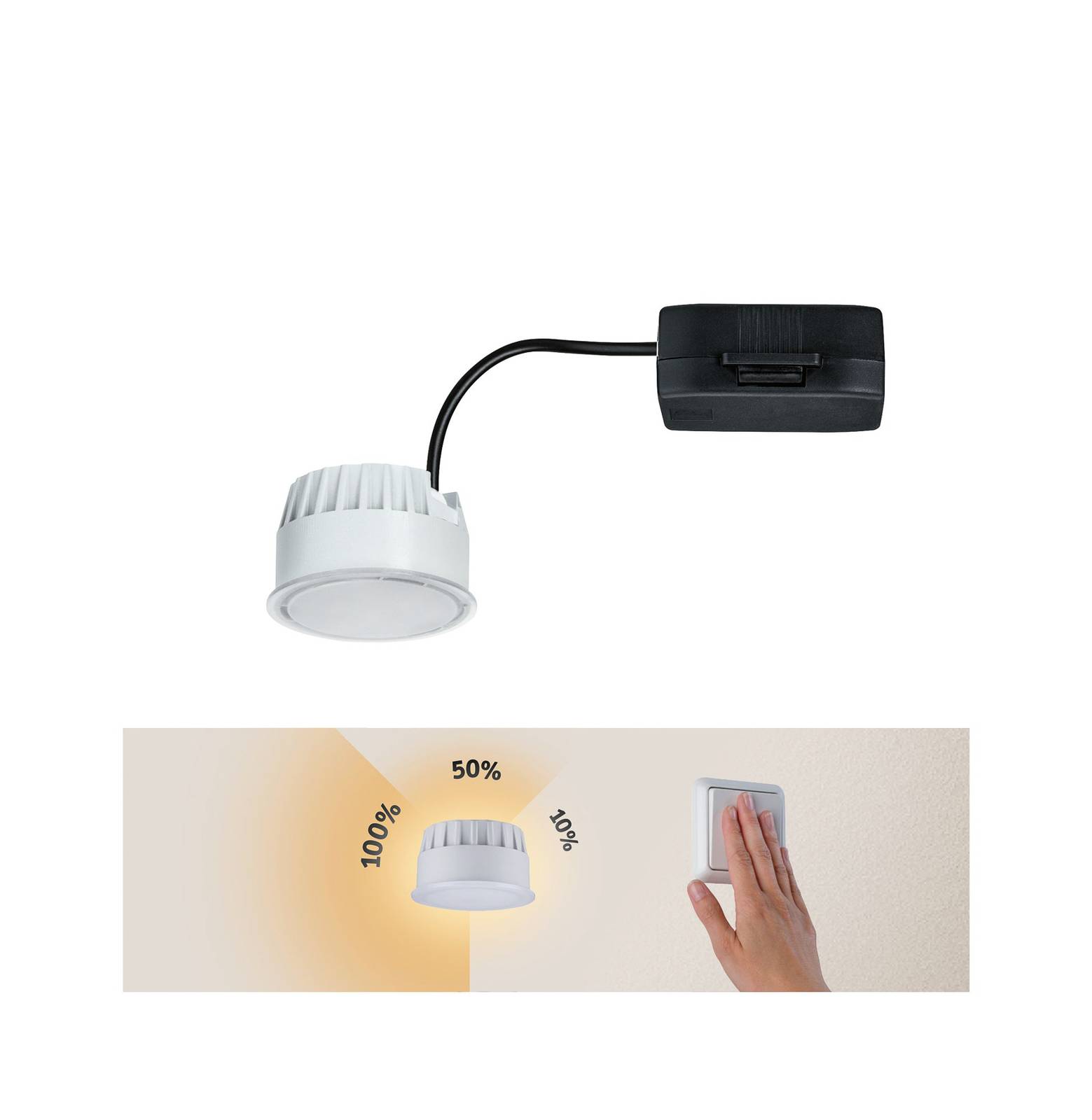 Paulmann Coin Nova LED 3-Step-dim 100° 6W 2.700K Paulmann Coin Nova LED 3-Step-dim 100° 6W 2.700K von Paulmann
