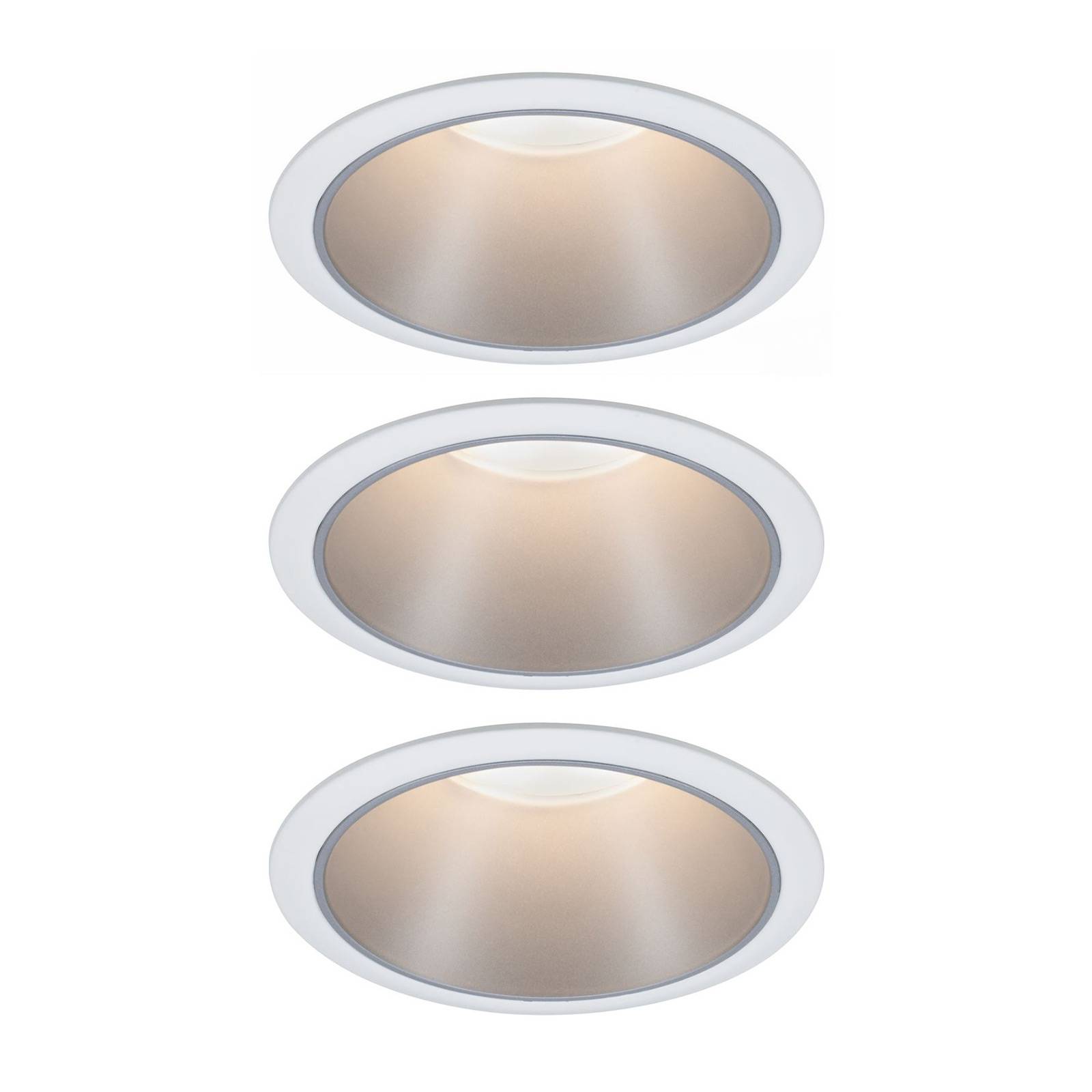 Paulmann Cole LED-Spotlight silber-weiß 3er-Set von Paulmann