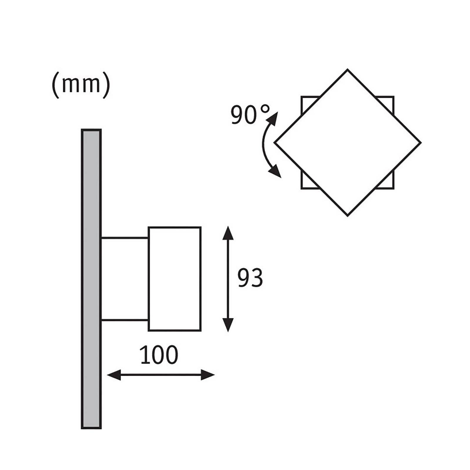 Paulmann Cybo LED-Außenwandleuchte, 2.700 K, 10x10 cm, weiß Paulmann Cybo LED-Außenwandleuchte, 2.700 K, 10x10 cm, weiß von Paulmann
