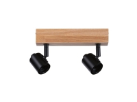 Paulmann Deckenleuchte Arvid max. 2x20W E27 230V schwarz/Holz Paulmann Deckenleuchte Arvid max. 2x20W E27 230V schwarz/Holz von Paulmann