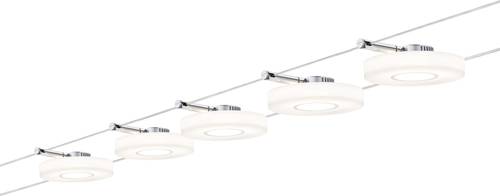 Paulmann DiscLEDI 94109 Seil-Komplettsystem LED fest eingebaut 22W LED Chrom, Satin von Paulmann