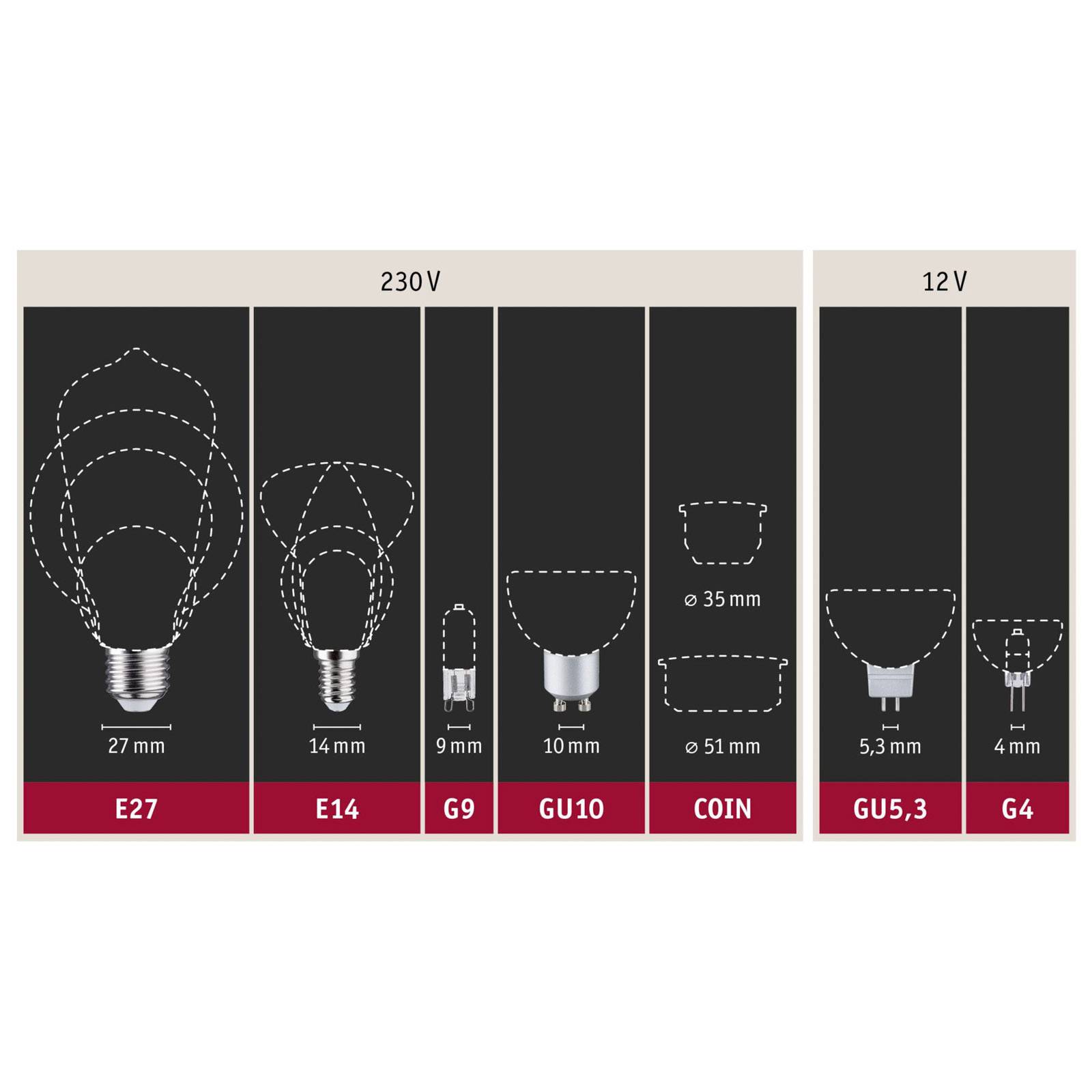 Paulmann E27 6,5W 825 LED-Globelampe G95 gold Paulmann E27 6,5W 825 LED-Globelampe G95 gold von Paulmann