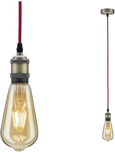 Paulmann Eldar 50386 Deckenleuchte LED E27 Rot, Nickel (gebürstet) von Paulmann