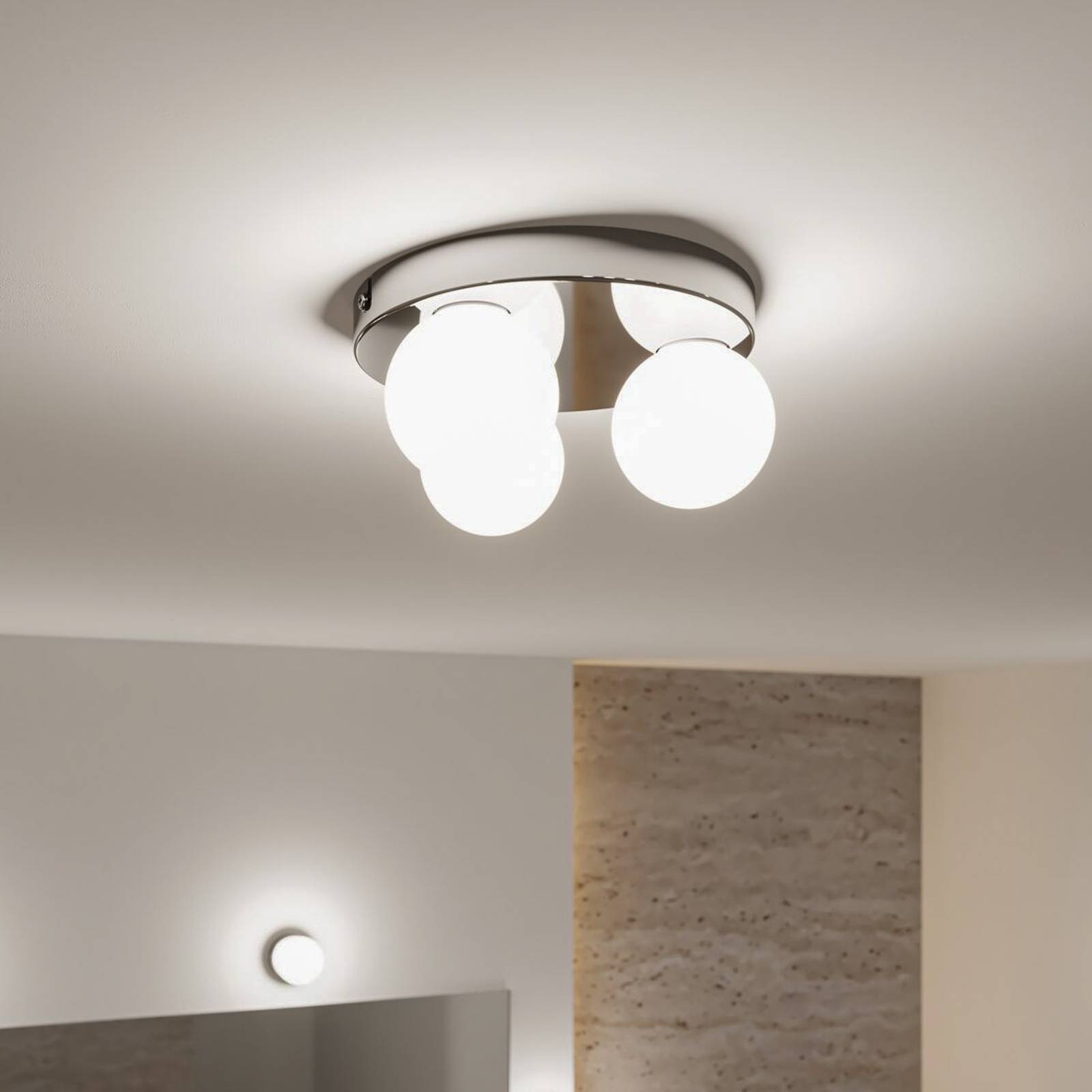 Paulmann Gove Deckenleuchte IP44 G9 3-flg. chrom Paulmann Gove Deckenleuchte IP44 G9 3-flg. chrom von Paulmann