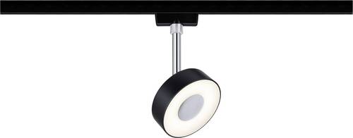 Paulmann Hochvolt-Schienensystem-Leuchte URail LED fest eingebaut 5W LED Schwarz (matt), Chrom von Paulmann
