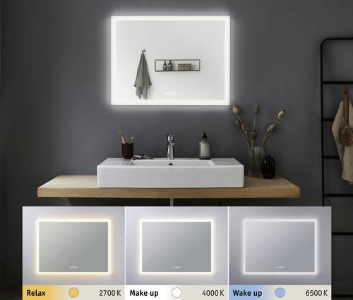 Paulmann HomeSpa Mirra 93013 Bad-Wandleuchte Warmweiß Chrom, Weiß Paulmann HomeSpa Mirra 93013 Bad-Wandleuchte Warmweiß Chrom, Weiß von Paulmann