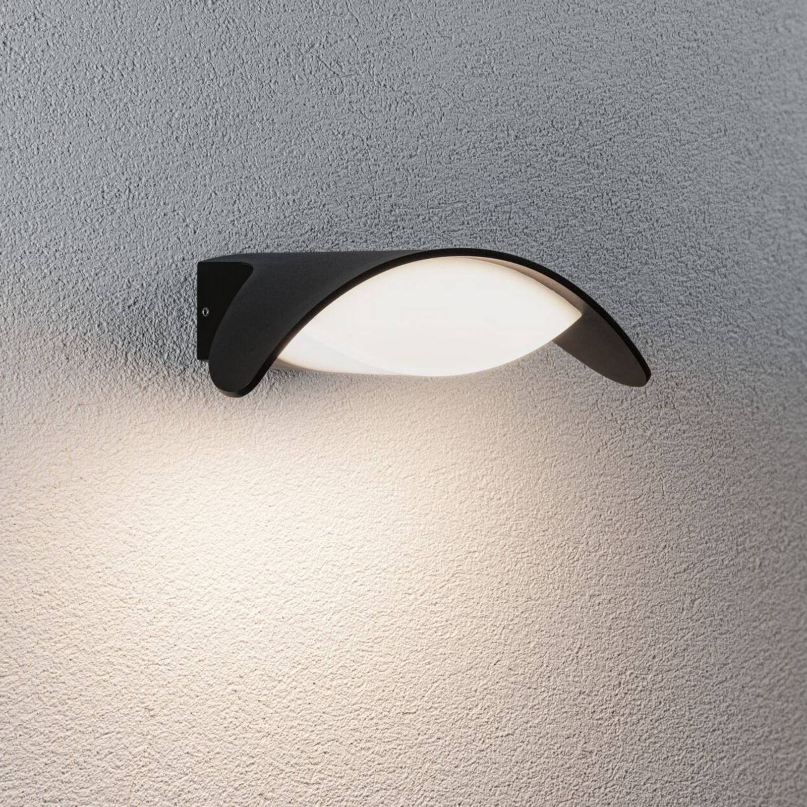 Paulmann LED-Außenwandlampe Mesana, anthrazit 24 cm Alu IP44 Paulmann LED-Außenwandlampe Mesana, anthrazit 24 cm Alu IP44 von Paulmann