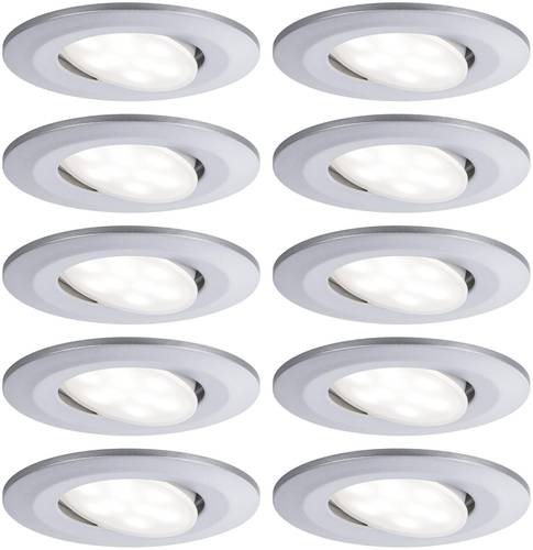 Paulmann LED-Bad-Einbauleuchte 10er Set 65W Chrom (matt) von Paulmann