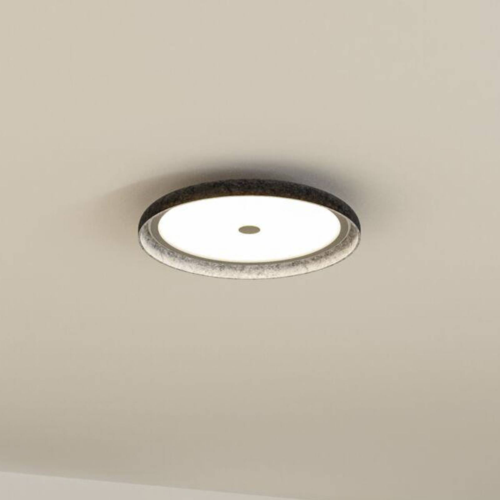 Paulmann LED-Deckenlampe Zarina, anthrazit, Filz, 3-step-dim Paulmann LED-Deckenlampe Zarina, anthrazit, Filz, 3-step-dim von Paulmann