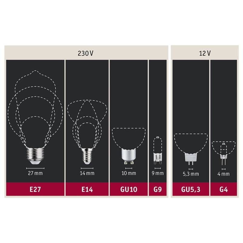 Paulmann LED-Globe E27 Inner Shape G95 4W gold von Paulmann