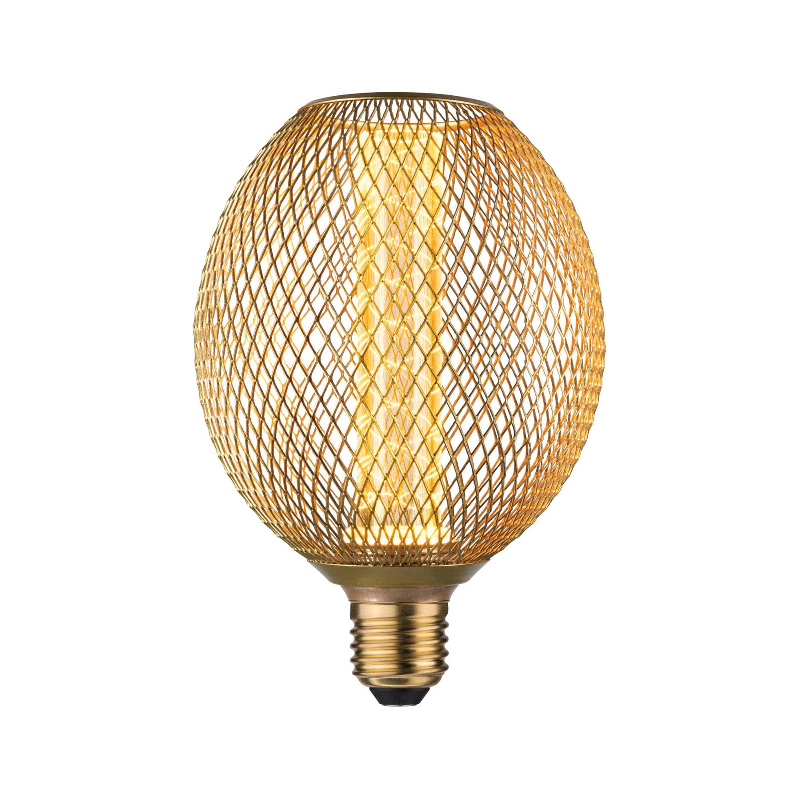 Paulmann LED MetallicGlow Globe Spiral E27 messing von Paulmann