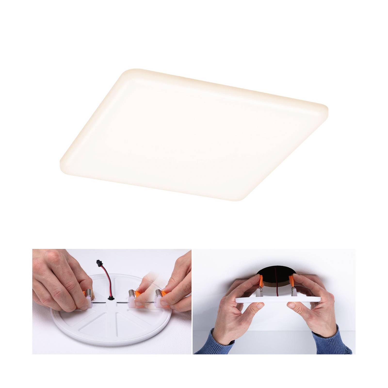 Paulmann LED-Panel Veluna eckig 3-Step CCT 18,5cm Paulmann LED-Panel Veluna eckig 3-Step CCT 18,5cm von Paulmann