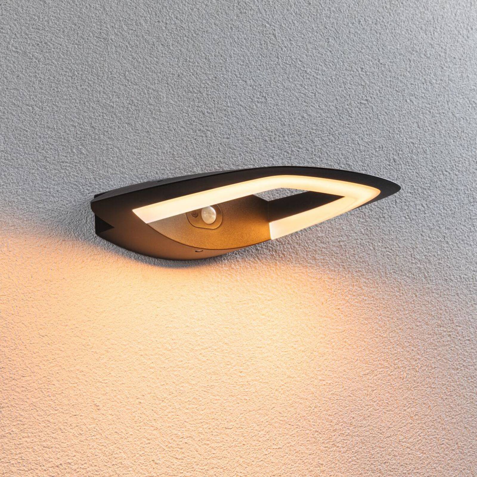 Paulmann LED-Sensor-Außenwandlampe Akena, 2.200 K, anthrazit Paulmann LED-Sensor-Außenwandlampe Akena, 2.200 K, anthrazit von Paulmann