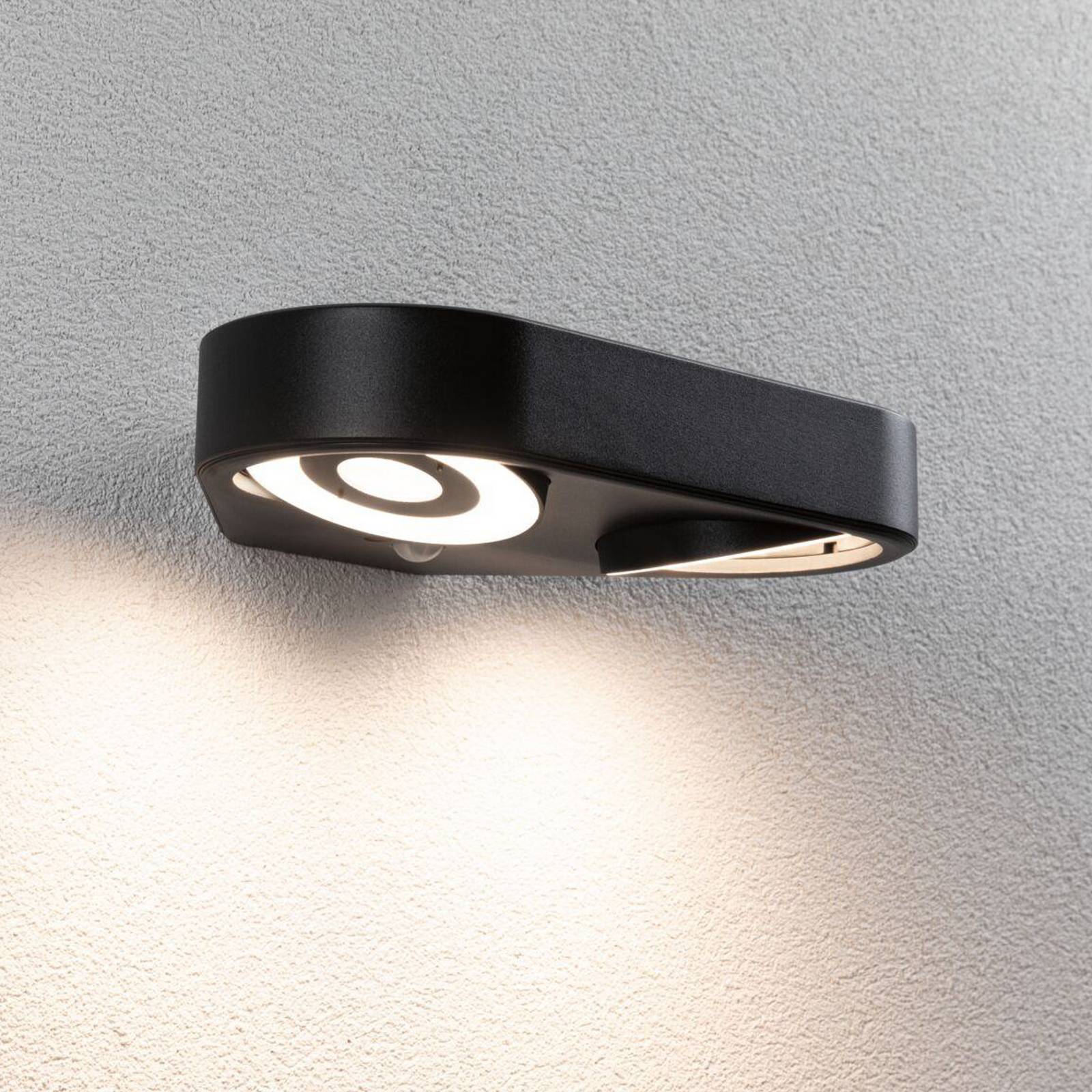 Paulmann LED-Sensor-Wandlampe Silma anthrazit 2-flammig IP44 Paulmann LED-Sensor-Wandlampe Silma anthrazit 2-flammig IP44 von Paulmann