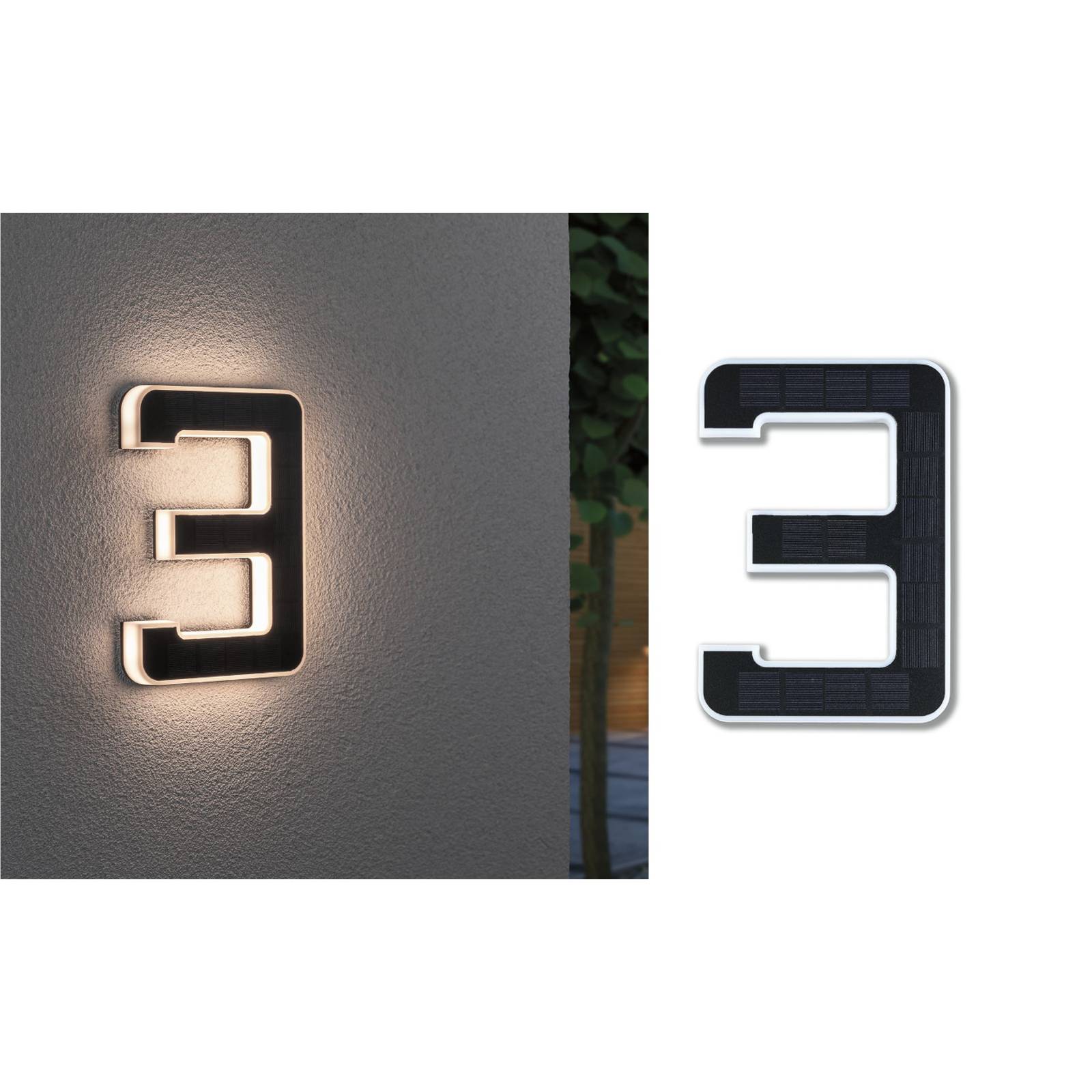 Paulmann LED-Solar-Hausnummer 3 Paulmann LED-Solar-Hausnummer 3 von Paulmann