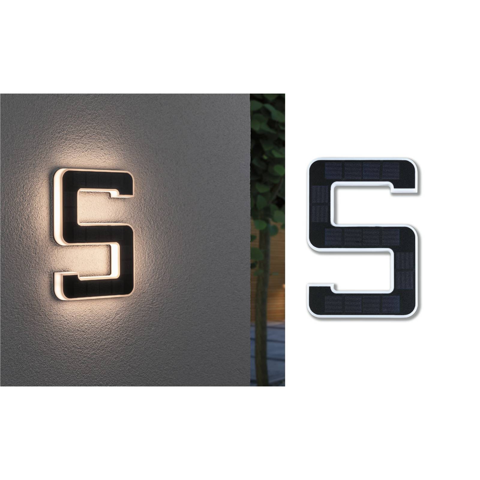 Paulmann LED-Solar-Hausnummer 5 Paulmann LED-Solar-Hausnummer 5 von Paulmann