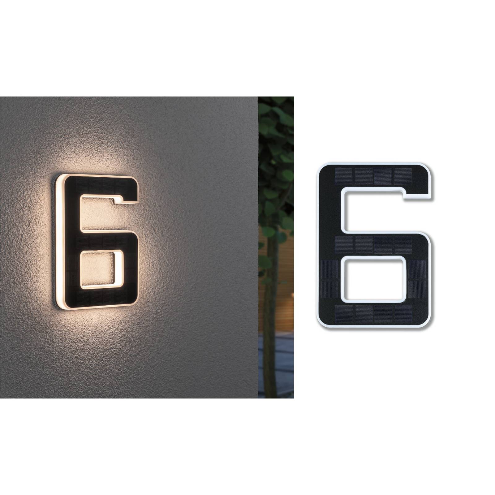 Paulmann LED-Solar-Hausnummer 6 Paulmann LED-Solar-Hausnummer 6 von Paulmann