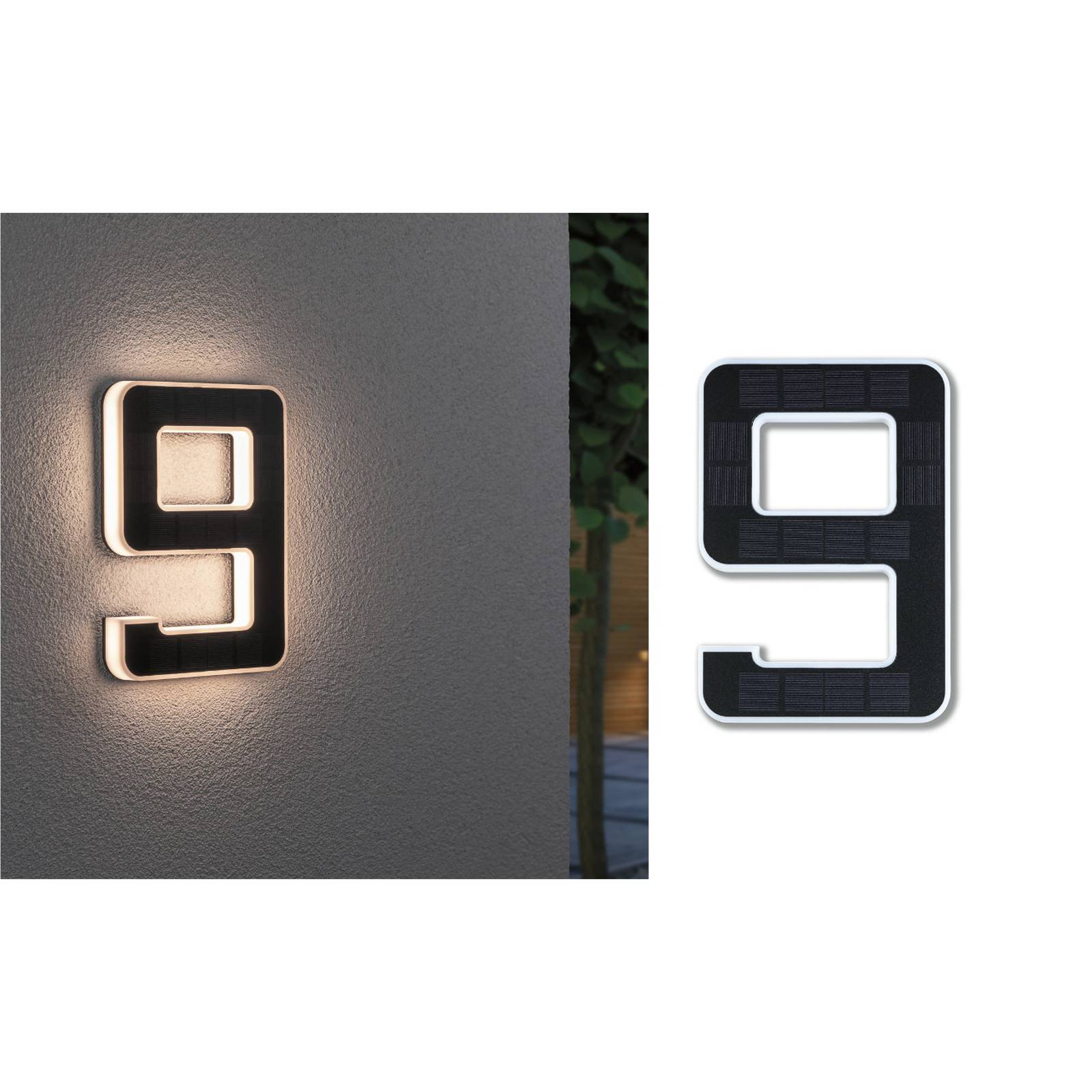 Paulmann LED-Solar-Hausnummer 9 Paulmann LED-Solar-Hausnummer 9 von Paulmann