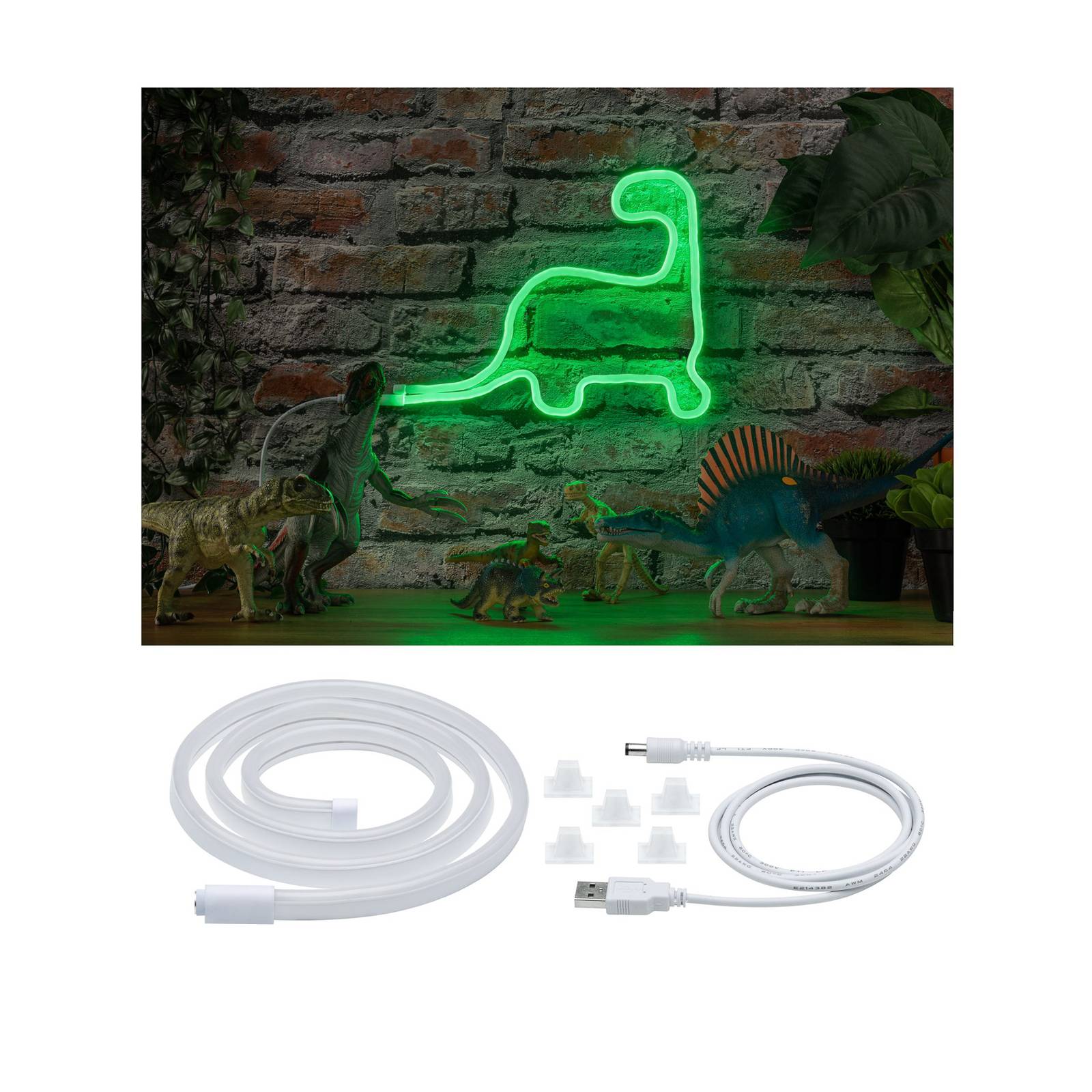 Paulmann LED-Strip Neon Colorflex USB 1m grün von Paulmann