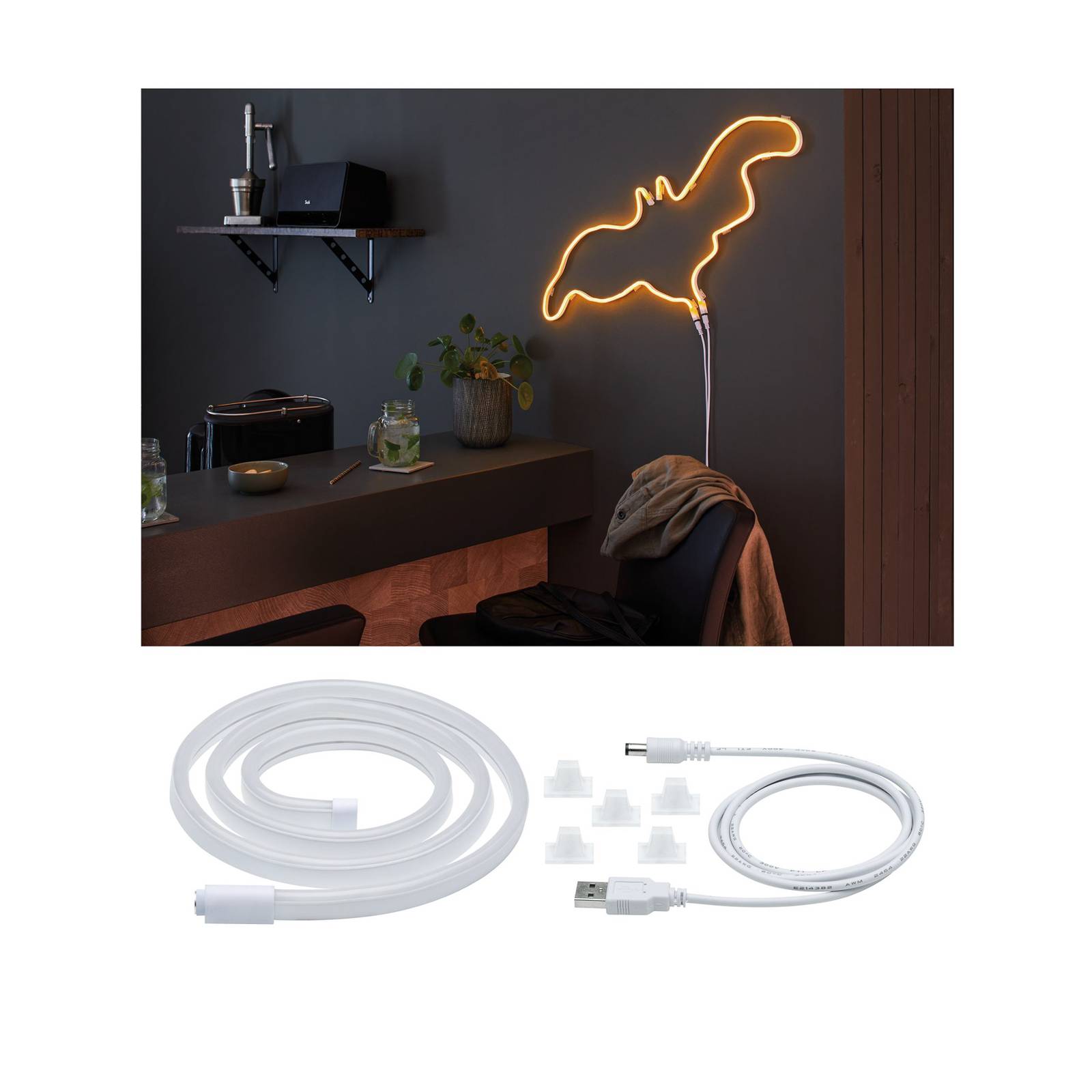 Paulmann LED-Strip Neon Colorflex USB 1m orange Paulmann LED-Strip Neon Colorflex USB 1m orange von Paulmann