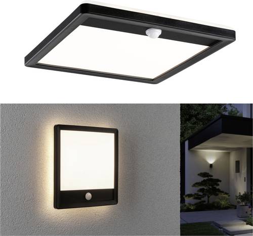 Paulmann Lamina PIR 94665 LED-Außenwandleuchte mit Bewegungsmelder 15W Schwarz von Paulmann