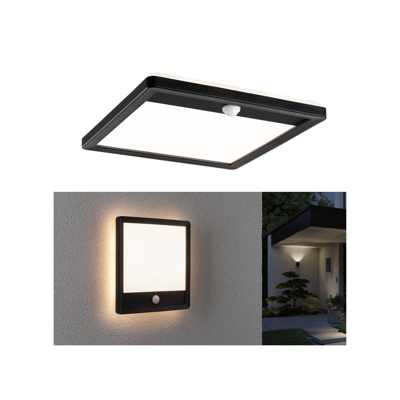 Paulmann Lamina Sensor-Wandlampe 830 eckig schwarz Paulmann Lamina Sensor-Wandlampe 830 eckig schwarz von Paulmann