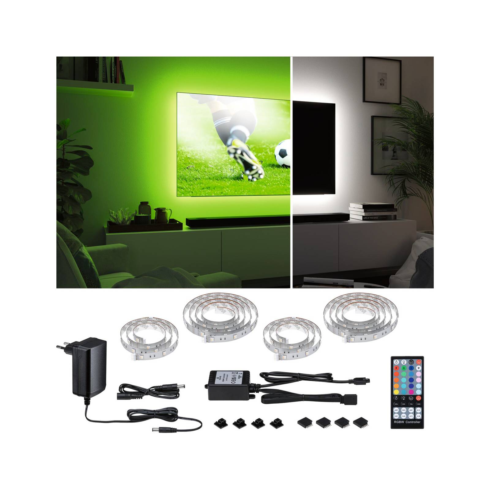 Paulmann MaxLED 250 RGBW Comfort Set TV 55 Zoll Paulmann MaxLED 250 RGBW Comfort Set TV 55 Zoll von Paulmann