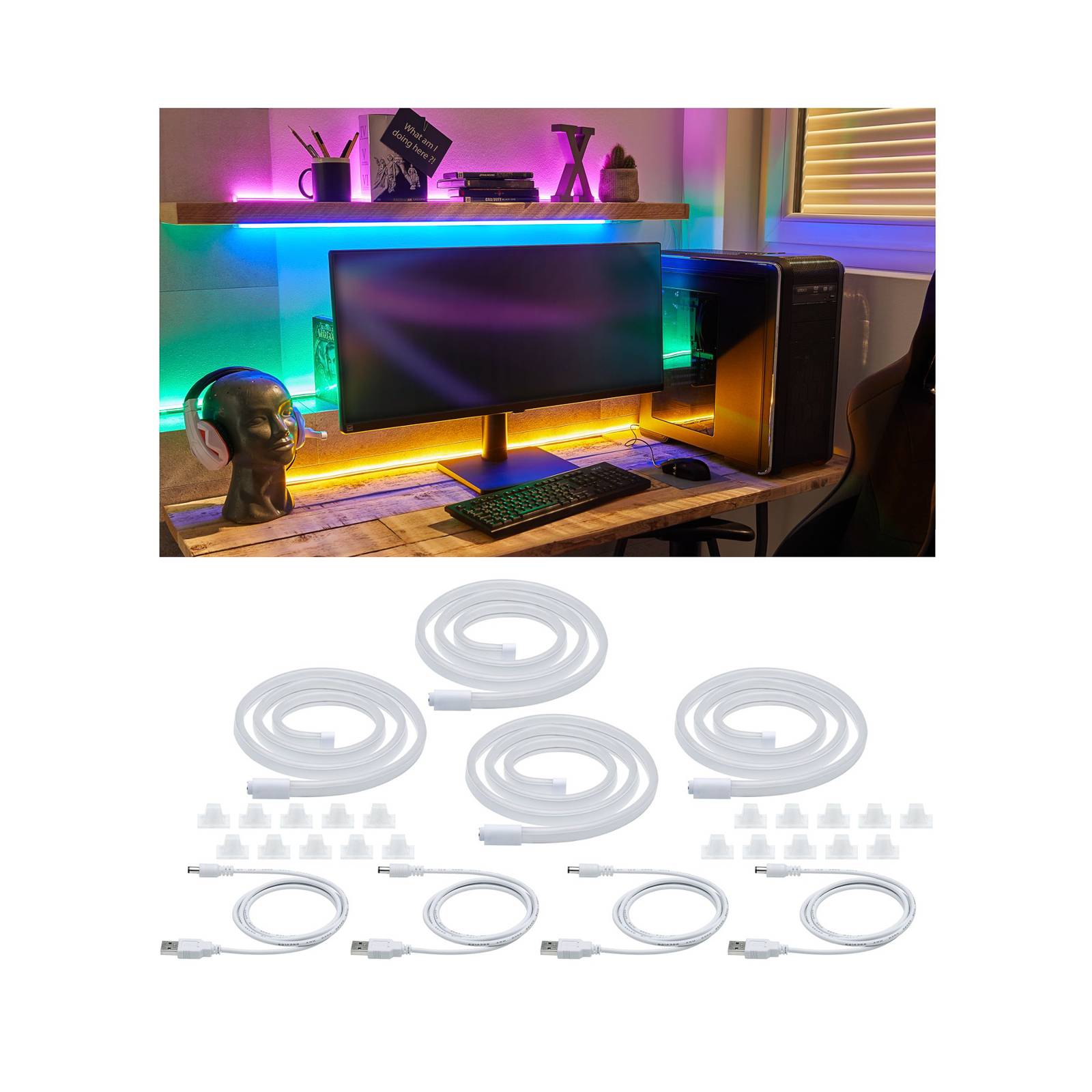 Paulmann Neon Colorflex LED-Strip 4x1m mixed box Paulmann Neon Colorflex LED-Strip 4x1m mixed box von Paulmann