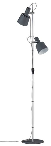 Paulmann Neordic Haldar 79690 Stehlampe LED E14 40W Dunkelgrau, Chrom (matt) von Paulmann