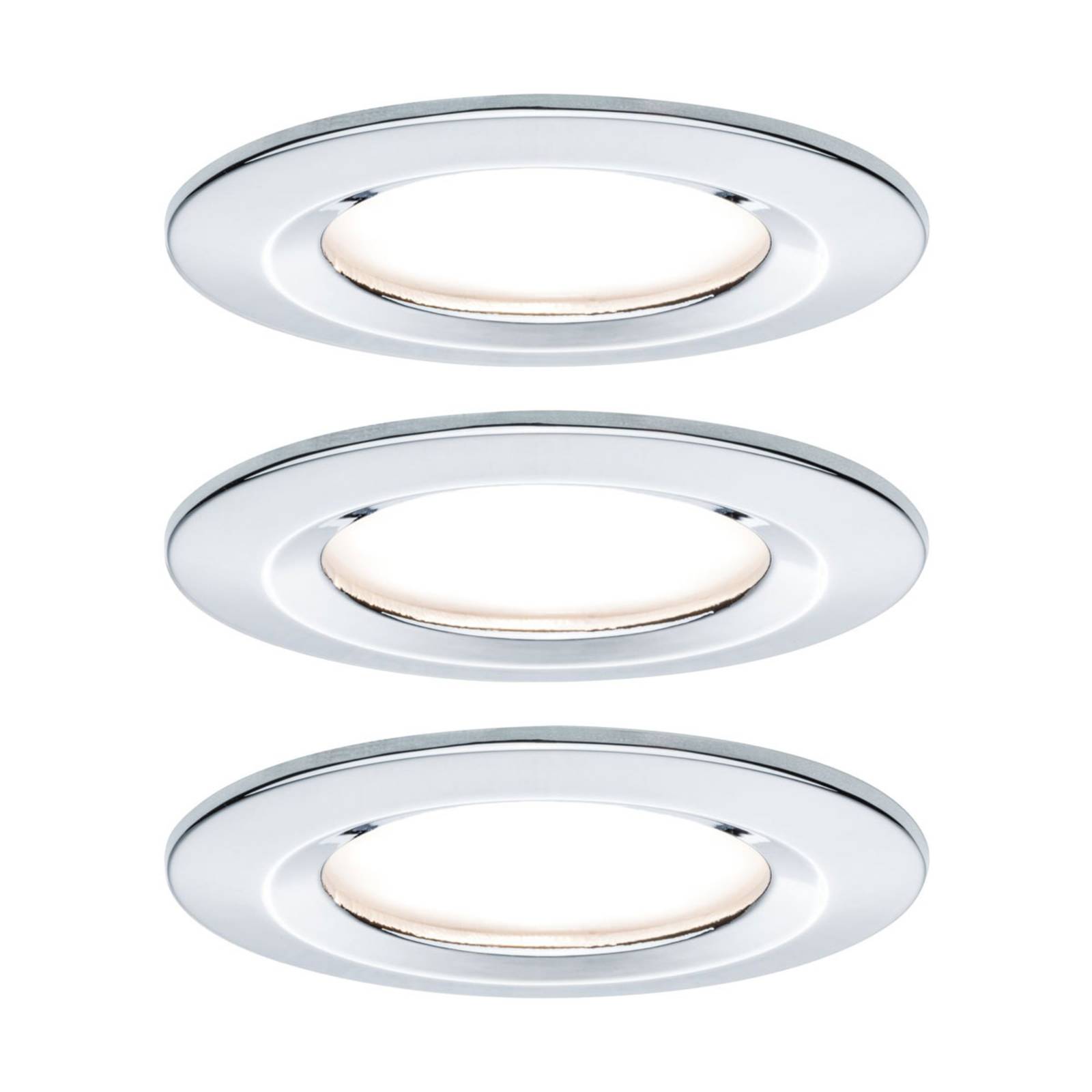 Paulmann LED-Einbauspot Nova Coin 3er chrom rund dimmbar Paulmann LED-Einbauspot Nova Coin 3er chrom rund dimmbar von Paulmann