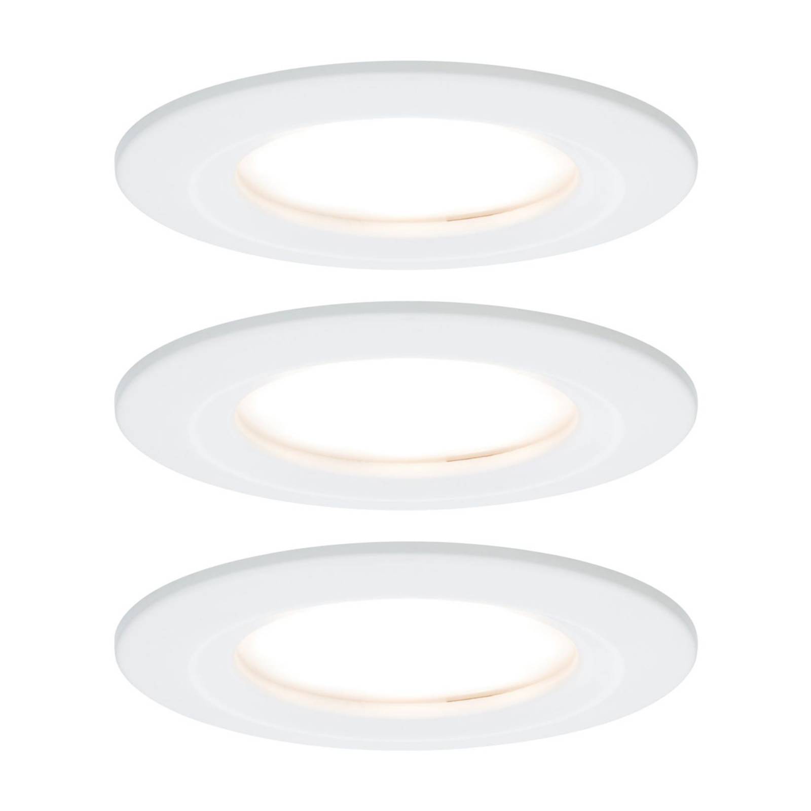 Paulmann LED-Einbauspot Nova Coin 3er weiß rund dimmbar Paulmann LED-Einbauspot Nova Coin 3er weiß rund dimmbar von Paulmann