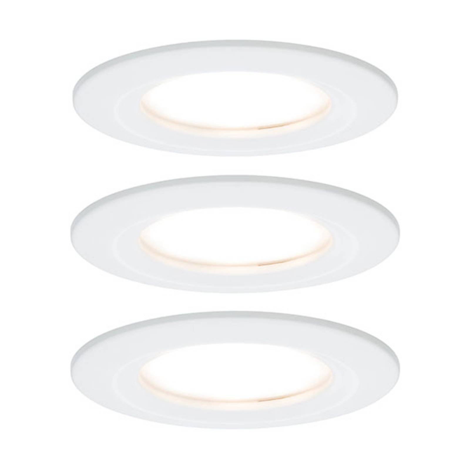 Paulmann Nova LED-Einbauleuchte 3er starr, weiß Paulmann Nova LED-Einbauleuchte 3er starr, weiß von Paulmann