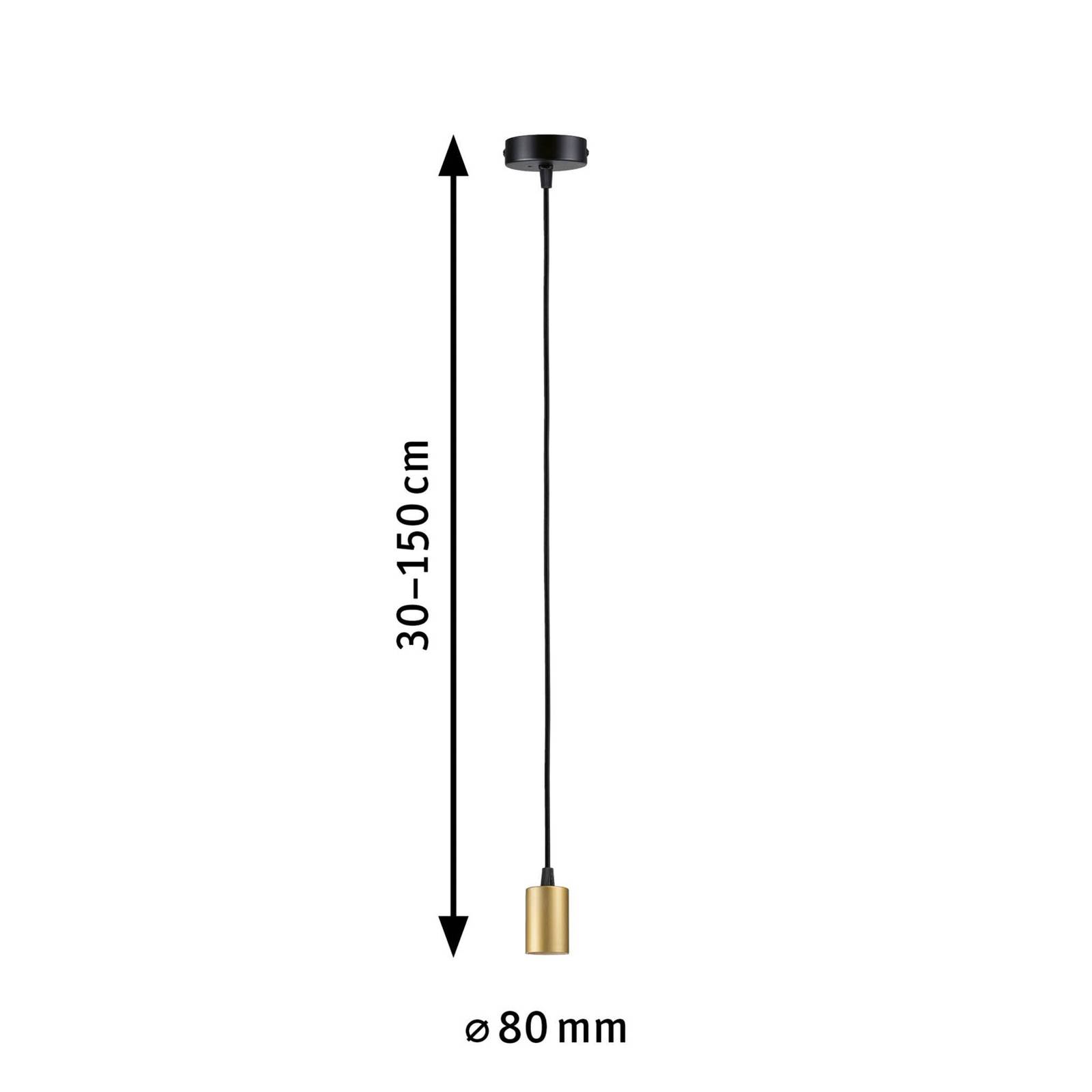 Paulmann Ravi Pendelfassung E27, schwarz/mattgold Paulmann Ravi Pendelfassung E27, schwarz/mattgold von Paulmann