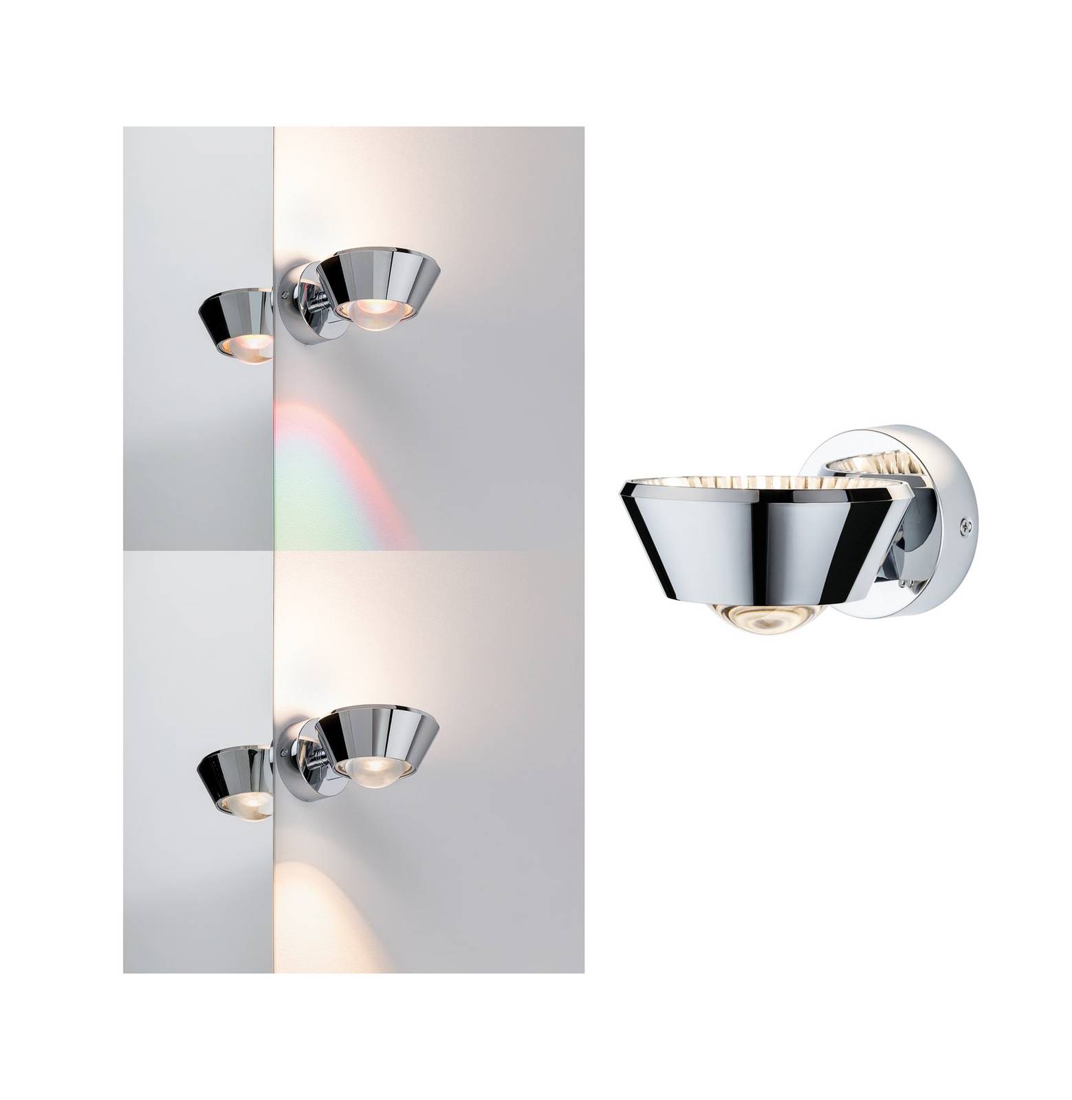Paulmann Sabik LED-Wandleuchte chrom Paulmann Sabik LED-Wandleuchte chrom von Paulmann